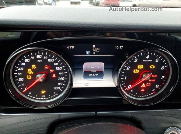 WDDZF4KB7KA556109 2019 MERCEDES-BENZ E Silver Instrument cluster view