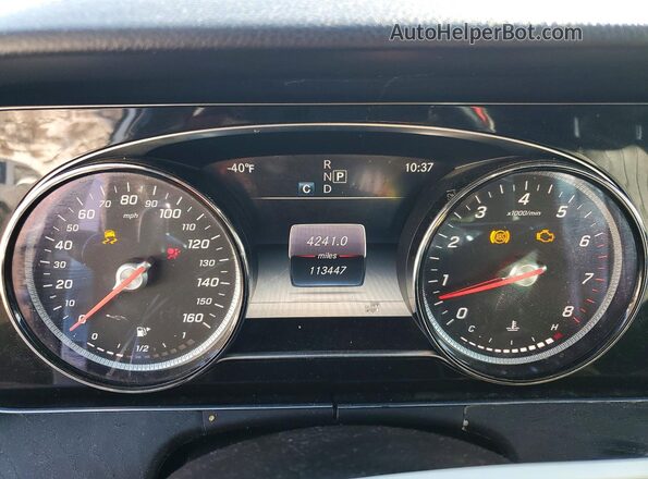 WDDZF4KB8HA201989 2017 MERCEDES-BENZ E White Widok zestawu wskaźników