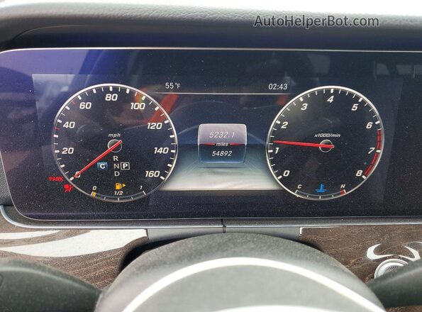 WDDZF8DB1LA719908 2020 MERCEDES-BENZ E Black Vista del cuadro de instrumentos
