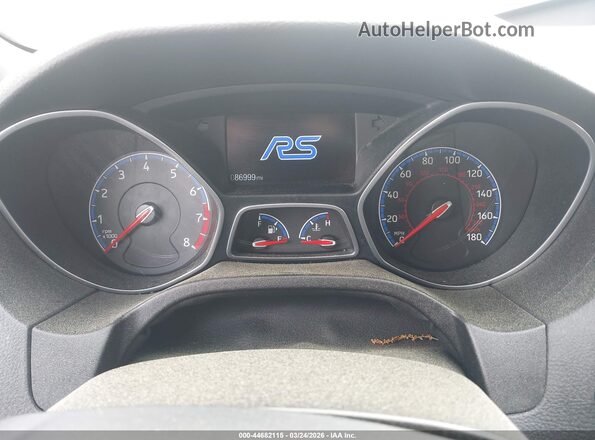 WF0DP3TH1G4116601 2016 FORD FOCUS RS Black Հետևի նստատեղերի տեսք