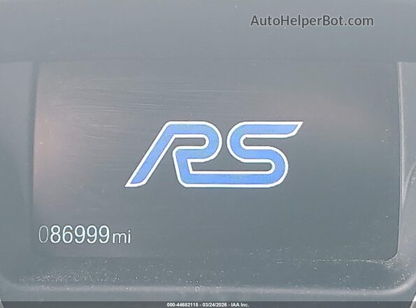 WF0DP3TH1G4116601 2016 FORD FOCUS RS Black 