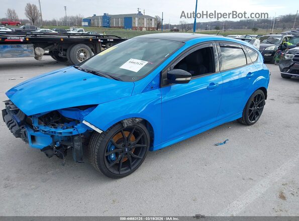 WF0DP3TH2J4127257 2018 FORD FOCUS RS Light Blue Vista tres cuartos delantera izquierda