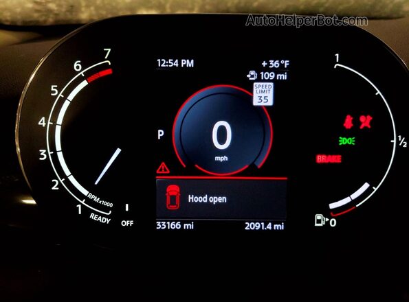 WMW33DH00P2T37912 2023 MINI COOPER Зеленый Вид щитка приборов