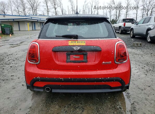 WMW33DH08N2R32164 2022 MINI COOPER Red Вид ззаду