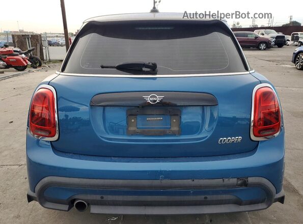 WMW33DK01N2P61878 2022 MINI COOPER Blue Widok z tyłu