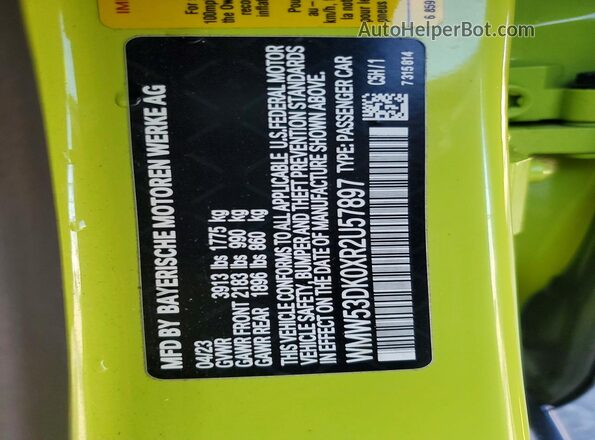 WMW53DK0XR2U57897 2024 MINI COOPER Green 