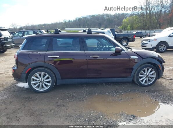 WMWLN9C34H2E49724 2017 MINI CLUBMAN Burgundy უკანა სალონის ხედი