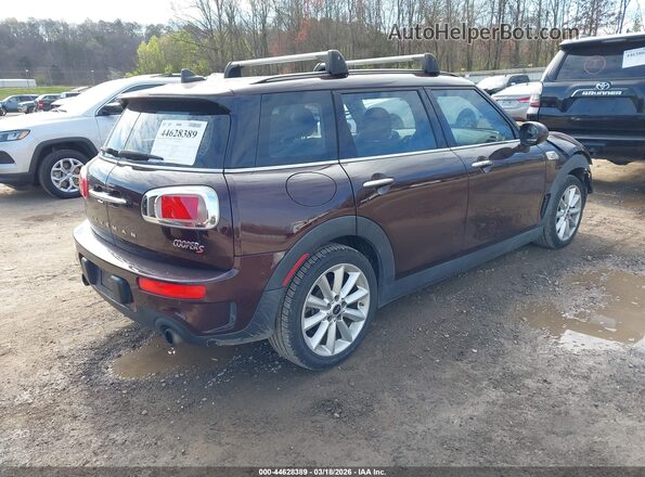 WMWLN9C34H2E49724 2017 MINI CLUBMAN Burgundy უკანა მარჯვენა