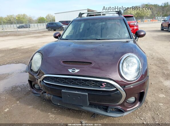 WMWLN9C34H2E49724 2017 MINI CLUBMAN Burgundy ხელსაწყოთა პანელის ხედი