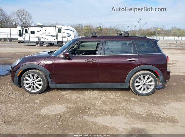 WMWLN9C34H2E49724 2017 MINI CLUBMAN Burgundy სალონის 360-გრადუსიანი ხედი