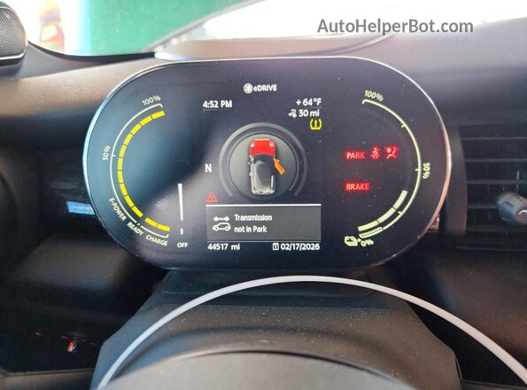 WMWXP3C07M2P42913 2021 MINI COOPER Зеленый Вид щитка приборов