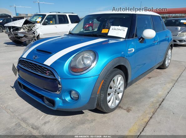 WMWXU3C5XG2D28780 2016 MINI HARDTOP Blue წინა მარცხენა ხედი სამი მეოთხედიდან