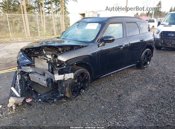 WMZ23GA01T7U09904 2026 MINI COUNTRYMAN Black წინა მარცხენა ხედი სამი მეოთხედიდან