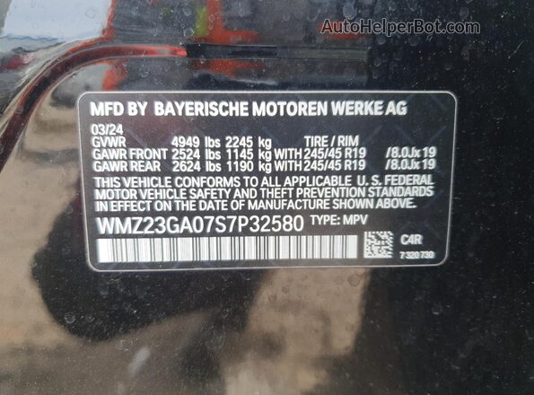 WMZ23GA07S7P32580 2025 MINI COUNTRYMAN Black Вид підкапотного простору