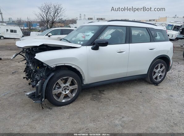 WMZ23GA07S7R36747 2025 MINI COUNTRYMAN White Առջևի ձախ երեք քառորդ տեսարան