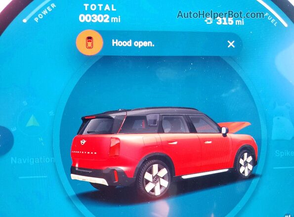 WMZ23GA08T7T82989 2026 MINI COUNTRYMAN Red ხელსაწყოთა პანელის ხედი