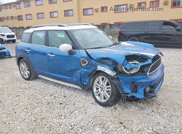 WMZ53BR00P3R23907 2023 MINI COOPER Blue Delantero derecho