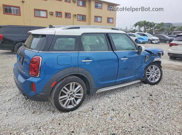WMZ53BR00P3R23907 2023 MINI COOPER Blue Trasero derecho