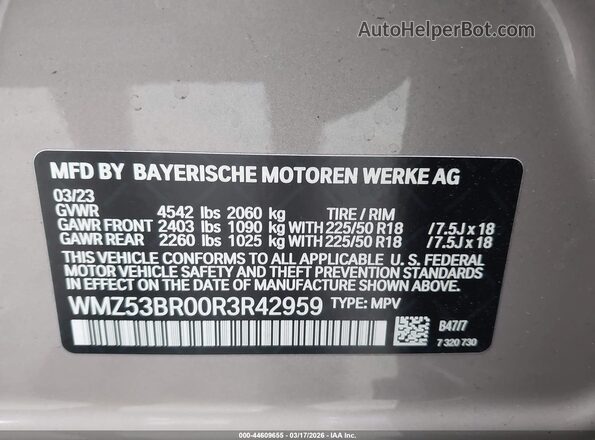 WMZ53BR00R3R42959 2024 MINI COUNTRYMAN Cream Widok komory silnika
