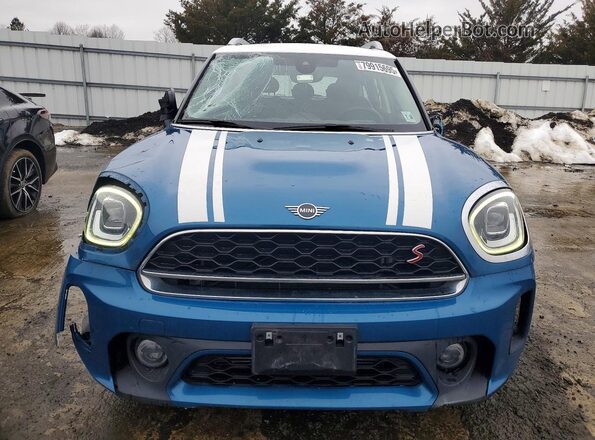 WMZ83BR01N3N48670 2022 MINI COOPER Синий Вид спереди