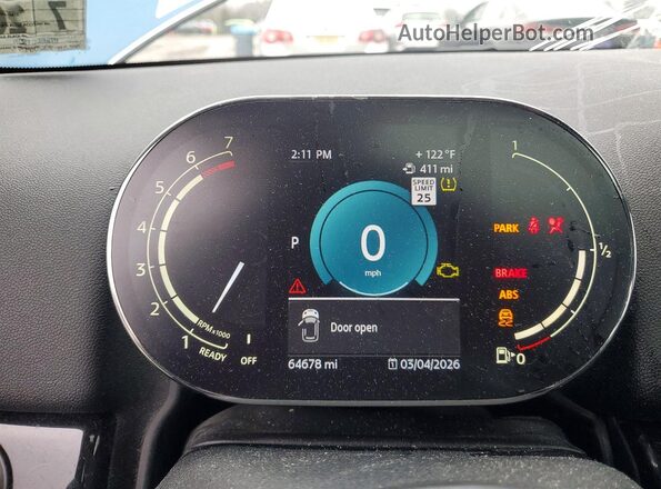 WMZ83BR01N3N48670 2022 MINI COOPER Синий Вид щитка приборов