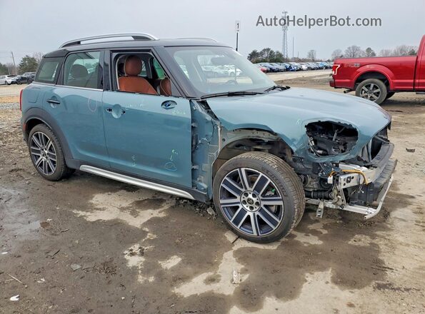 WMZ83BR09M3N03006 2021 MINI COOPER Teal Front right