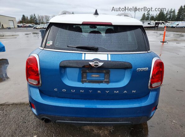 WMZYS7C31H3E06801 2017 MINI COOPER Blue Widok z tyłu