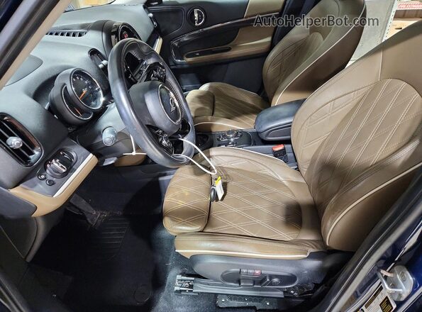 WMZYU7C51K3F93976 2019 MINI COOPER Blue Vista interior delantera