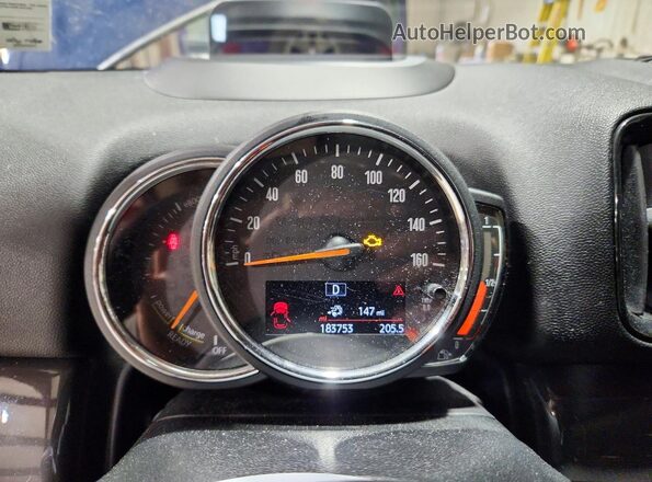 WMZYU7C51K3F93976 2019 MINI COOPER Blue Vista del cuadro de instrumentos