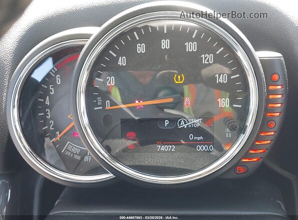 WMZYV5C32H3E02686 2017 MINI COUNTRYMAN Gray Вид задніх сидінь