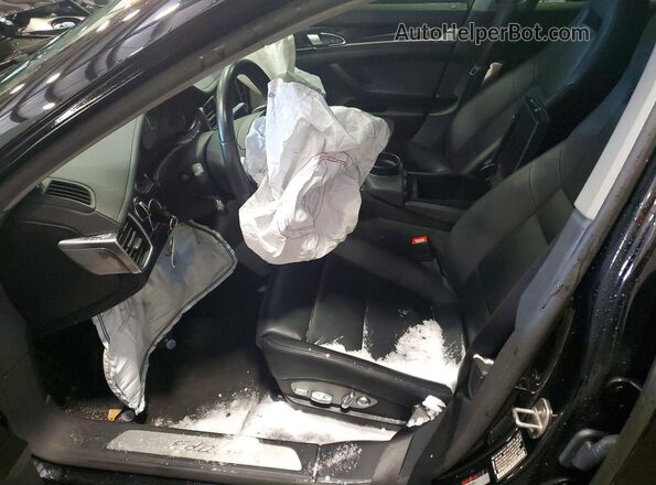 WP0AA2A71GL003605 2016 PORSCHE PANAMERA Black Widok wnętrza z przodu