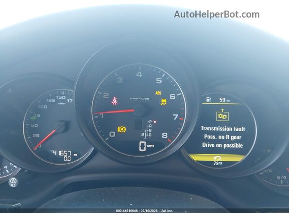 WP0AA2A76GL002112 2016 PORSCHE PANAMERA Черный Вид задних сидений