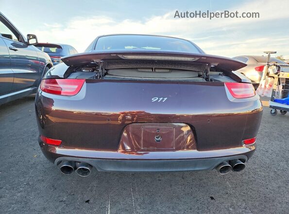 WP0AA2A96GS106364 2016 PORSCHE 911 Коричневый Вид сзади