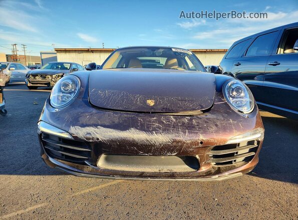 WP0AA2A96GS106364 2016 PORSCHE 911 Brown Front view