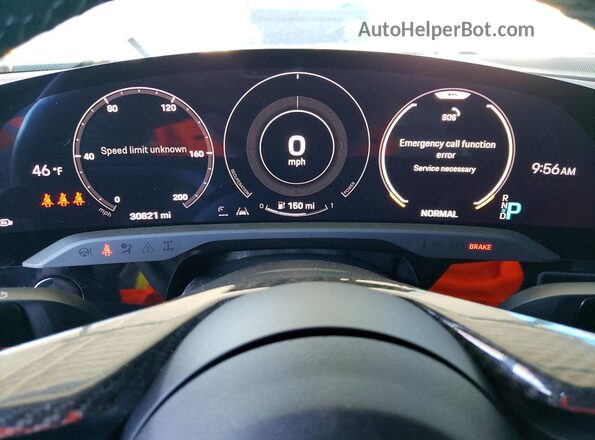 WP0AA2Y19MSA14714 2021 PORSCHE TAYCAN Белый Вид щитка приборов