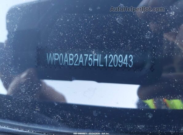 WP0AB2A75HL120943 2017 PORSCHE PANAMERA Черный 