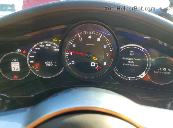 WP0AB2A78LL140421 2020 PORSCHE PANAMERA Red Вид щитка приладів