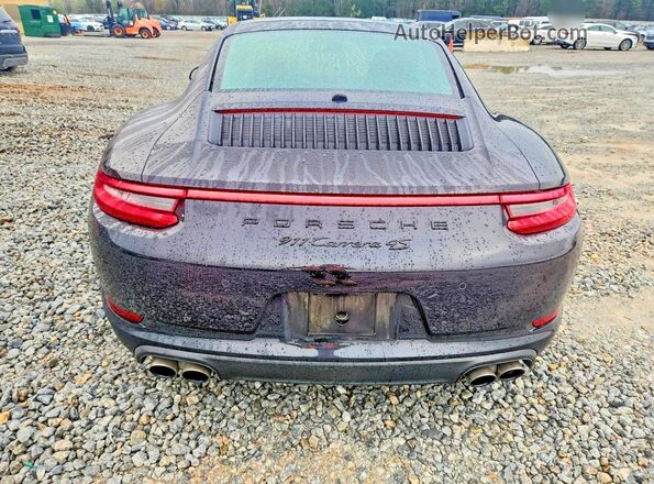 WP0AB2A96HS123048 2017 PORSCHE 911 Black უკანა ხედი