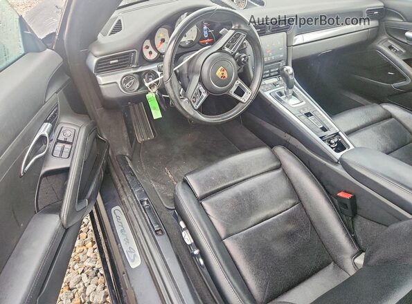 WP0AB2A96HS123048 2017 PORSCHE 911 Black წინა პანელის ხედი