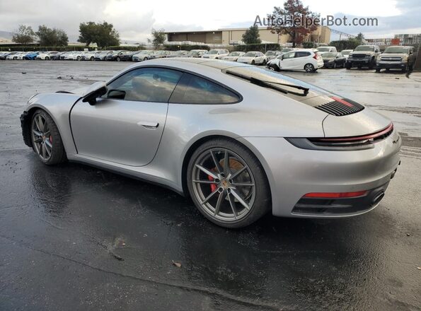 WP0AB2A97MS222391 2021 PORSCHE 911 Серебряный Задняя левая четверть