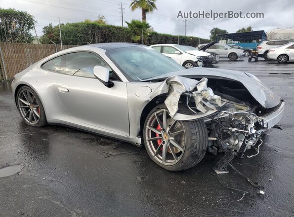 WP0AB2A97MS222391 2021 PORSCHE 911 Серебряный Передняя правая четверть