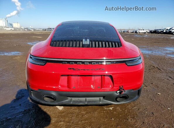 WP0AB2A98PS220816 2023 PORSCHE 911 Red Widok z tyłu