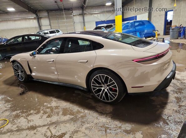 WP0AB2Y10MSA43449 2021 PORSCHE TAYCAN Beige უკანა მარცხენა