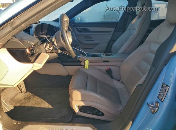 WP0AB2Y11LSA50117 2020 PORSCHE TAYCAN Blue წინა სალონის ხედი