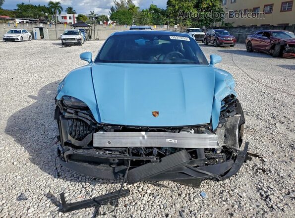 WP0AB2Y16MSA45321 2021 PORSCHE TAYCAN Blue Դիմացի տեսք
