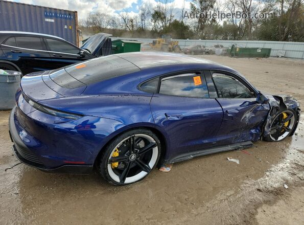 WP0AB2Y17LSA51904 2020 PORSCHE TAYCAN Blue Tył prawy