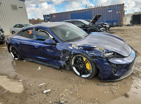 WP0AB2Y17LSA51904 2020 PORSCHE TAYCAN Blue Przód prawy