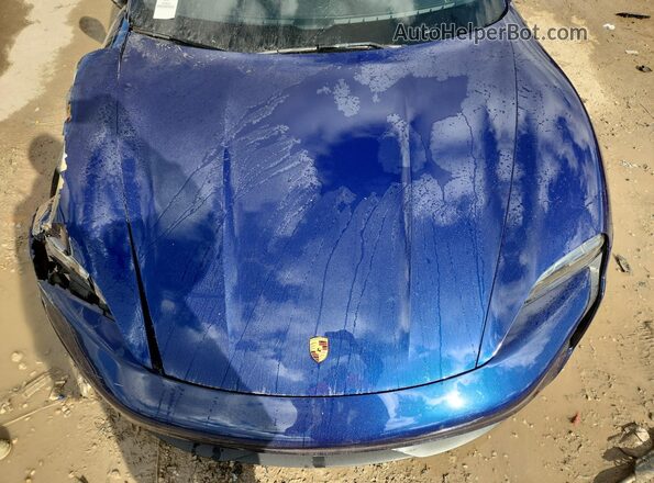 WP0AB2Y17LSA51904 2020 PORSCHE TAYCAN Blue Widok wnętrza z tyłu
