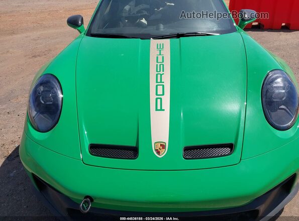 WP0AC2A98NS268150 2022 PORSCHE 911 Green Вид ззаду