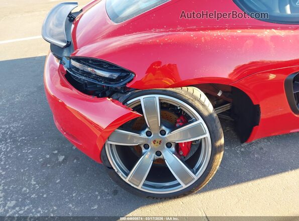 WP0AD2A82NS268259 2022 PORSCHE CAYMAN Красный Вид спереди